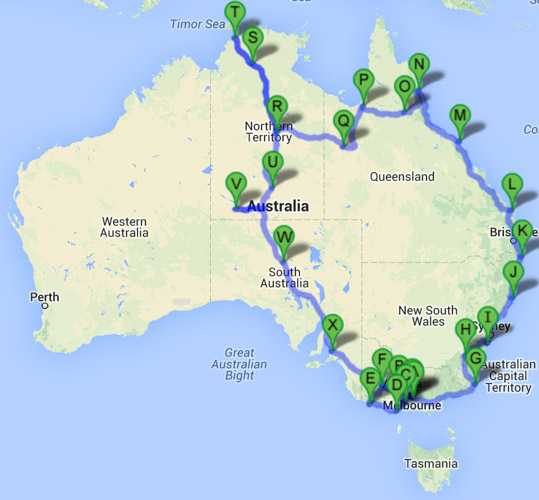 Besuchte Orte Und Stadte In Australien Bobo Family Com